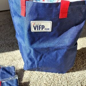 VIFP Club Blue Lined Tote Bag